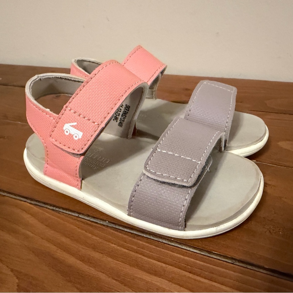 See Kai Run Pink and Gray Kids Sandals